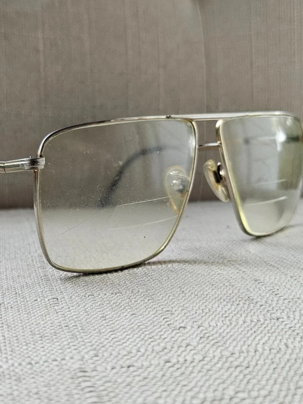 Share Vintage Tura Eyeglasses Frame Gold Tone Eyewear Glasses Unisex Frame only